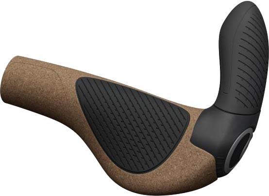 Ergon GP3 Biokork Evo Ergonomic Bar End Grips, Large