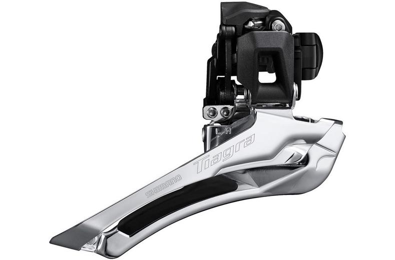 Shimano Tiagra FD-R4000 11-speed Front Derailleur, Band On, 34.9mm Shimano Tiagra FD-R4000 11-speed Front Derailleur, Band On, 34.9mm
