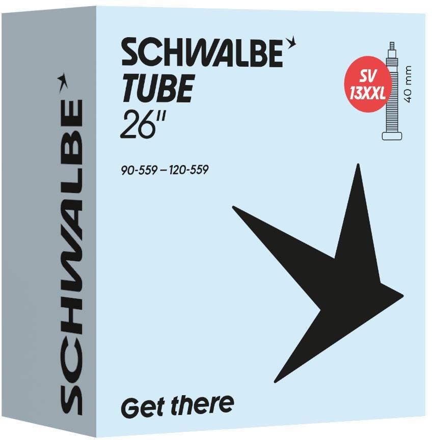Halfords Schwalbe SV13XXL 26x3.50-4.80 inch Presta Inner Tube | Pricematch, Extra 8% off for BC Members, Free Bike Health Check, Cycle2Work Scheme & 0% APR Finance.
