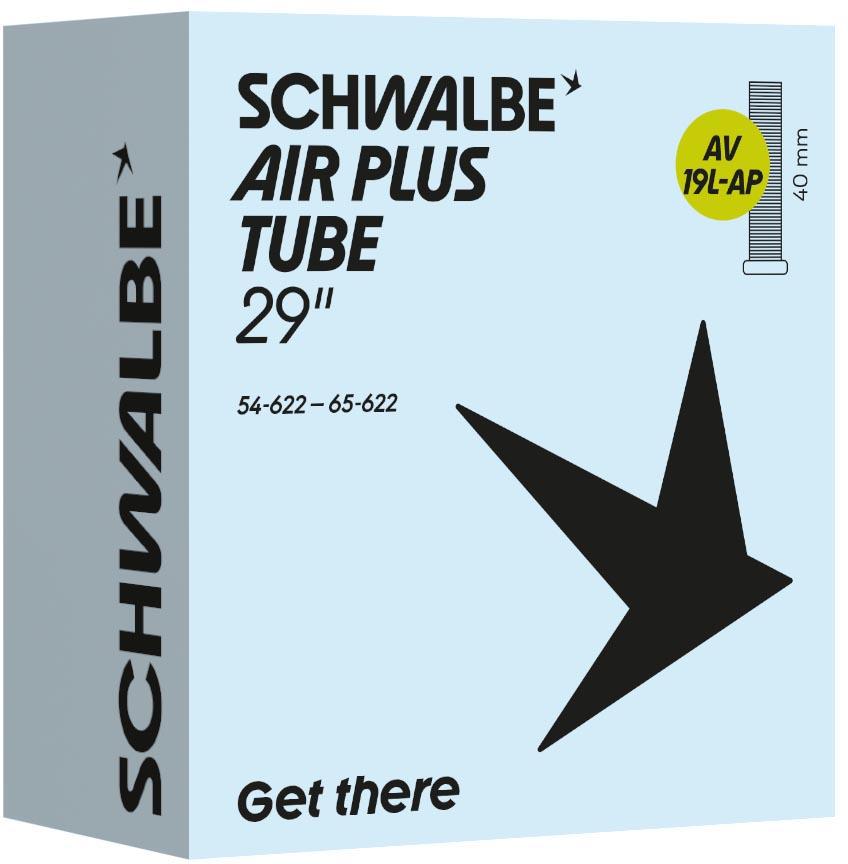 Halfords Schwalbe Air Plus Schrader Inner Tubes, 29x1.75-2.60 inch | Pricematch, Extra 8% off for BC Members, Free Bike Health Check, Cycle2Work Scheme & 0% APR Finance.
