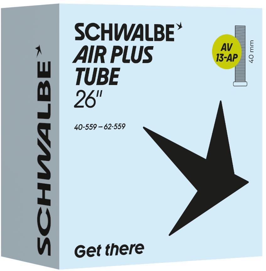 Halfords Schwalbe Air Plus Schrader Inner Tubes, 26x.1.50-2.40 inch | Pricematch, Extra 8% off for BC Members, Free Bike Health Check, Cycle2Work Scheme & 0% APR Finance.