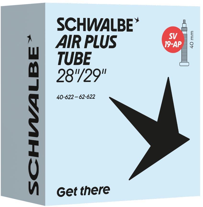 Halfords Schwalbe Air Plus Presta Inner Tubes, 29x1.50-2.40 inch | Pricematch, Extra 8% off for BC Members, Free Bike Health Check, Cycle2Work Scheme & 0% APR Finance.