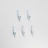 Halfords Mottez Standard Single Storage Hook - 5 Pack