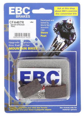 EBC Hayes Stroker Trail Disc Brake Pads, Red