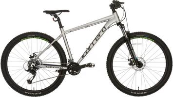 Halfords Carrera Valour Disc Mens Mountain Bike - Silver - Xs Frame