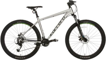 Carrera Valour Disc Mens Mountain Bike Silver XS S M L XL Frames Halfords UK