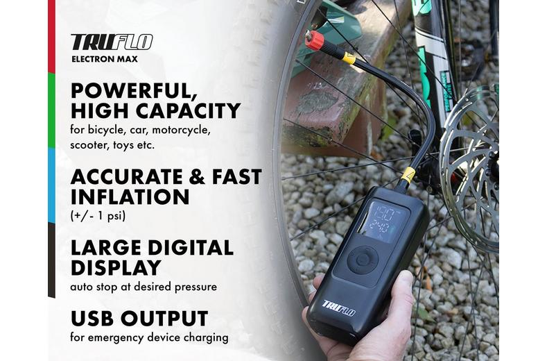 Truflo Electron Max Electric Tyre Inflator & Power Bank Truflo Electron Max Electric Tyre Inflator & Power Bank