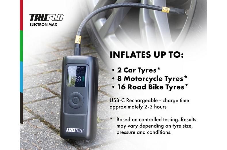 Truflo Electron Max Electric Tyre Inflator & Power Bank Truflo Electron Max Electric Tyre Inflator & Power Bank