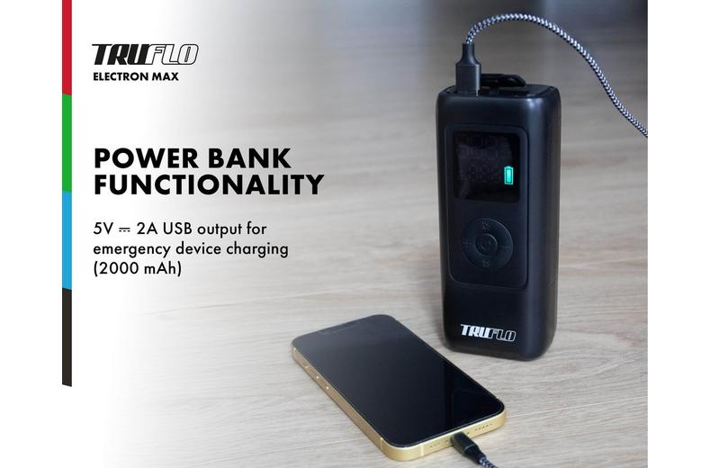 Truflo Electron Max Electric Tyre Inflator & Power Bank Truflo Electron Max Electric Tyre Inflator & Power Bank