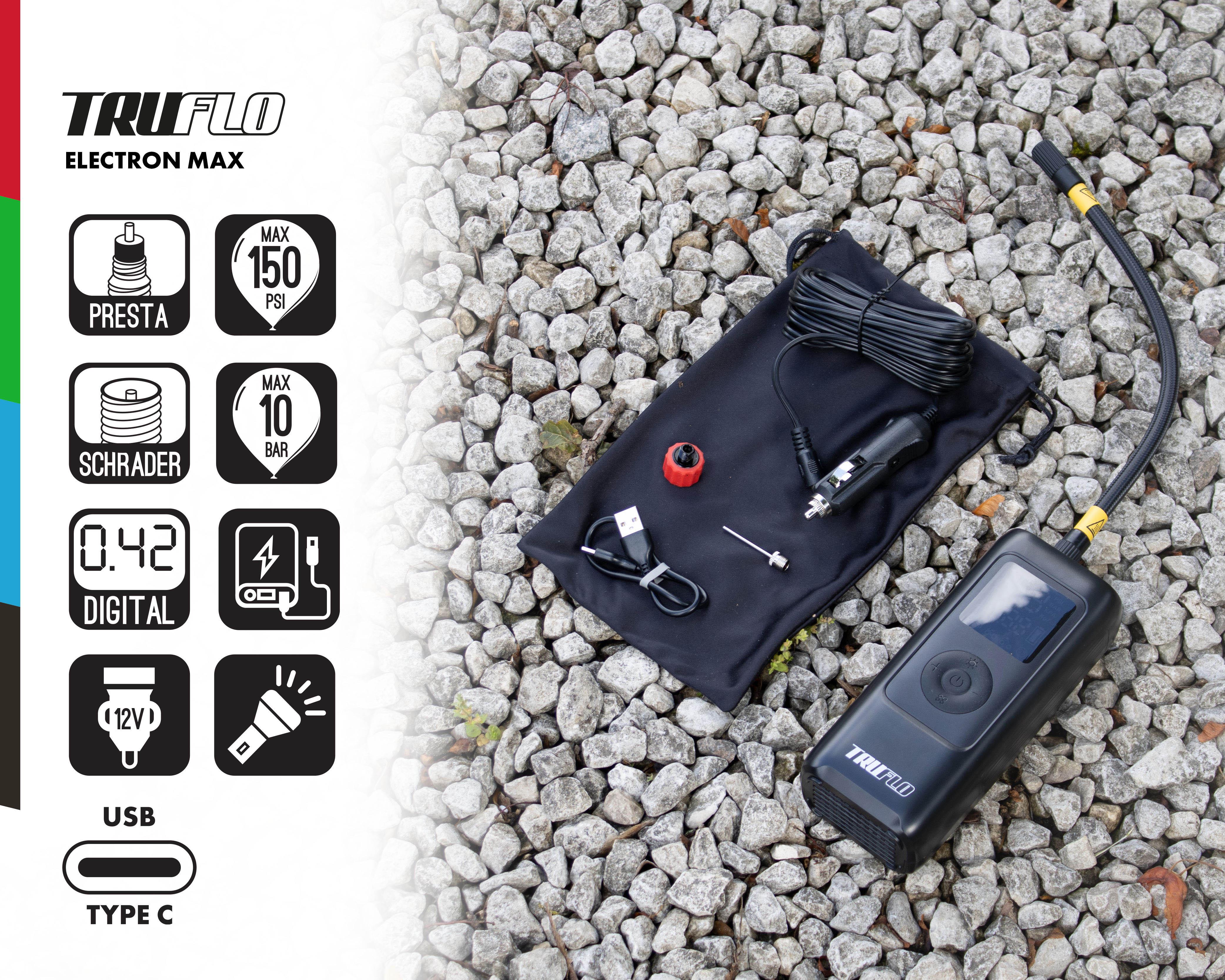 Truflo Electron Max Electric Tyre Inflator & Power Bank