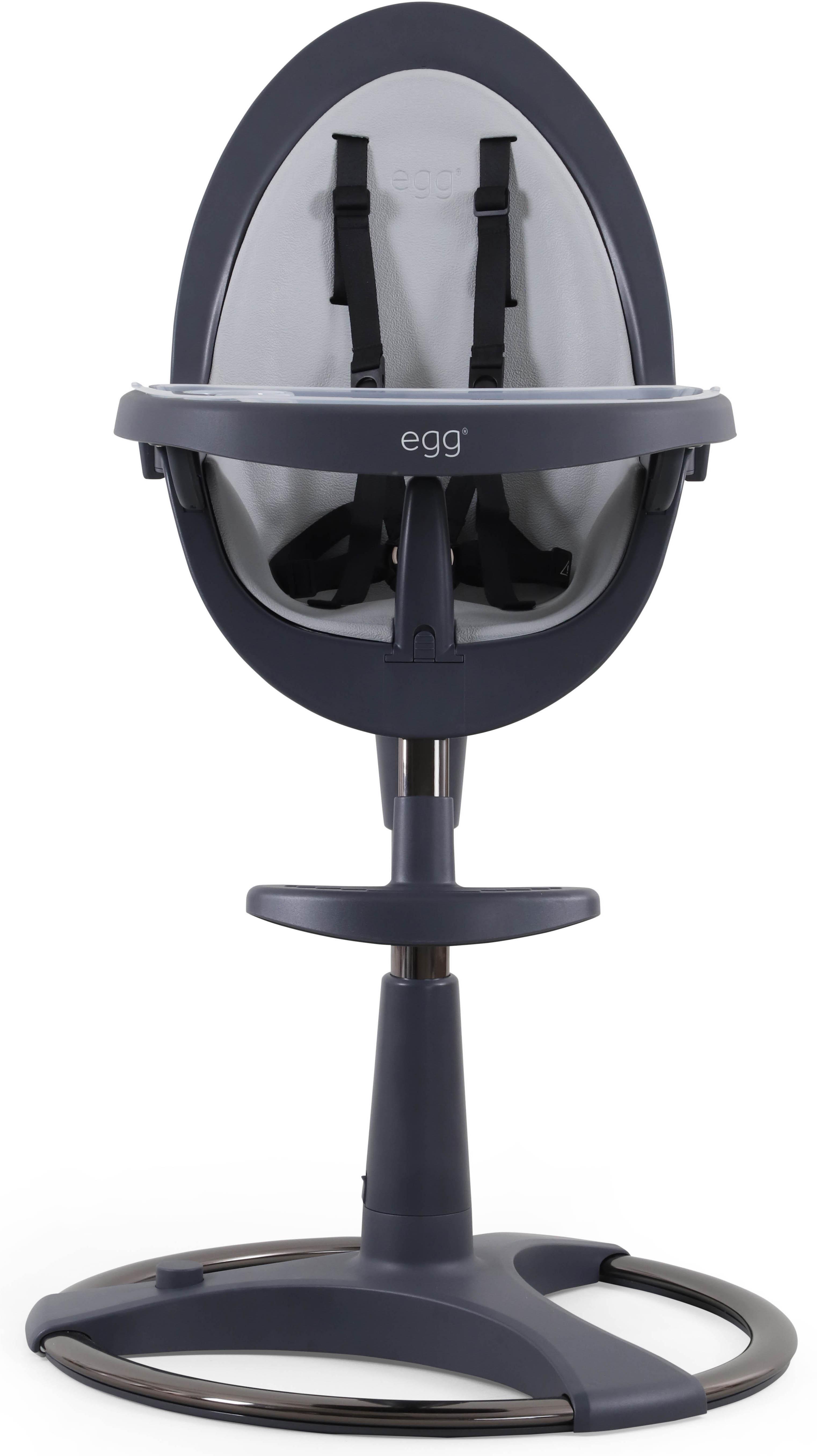 Egg Highchair with Seat Pad - Grey