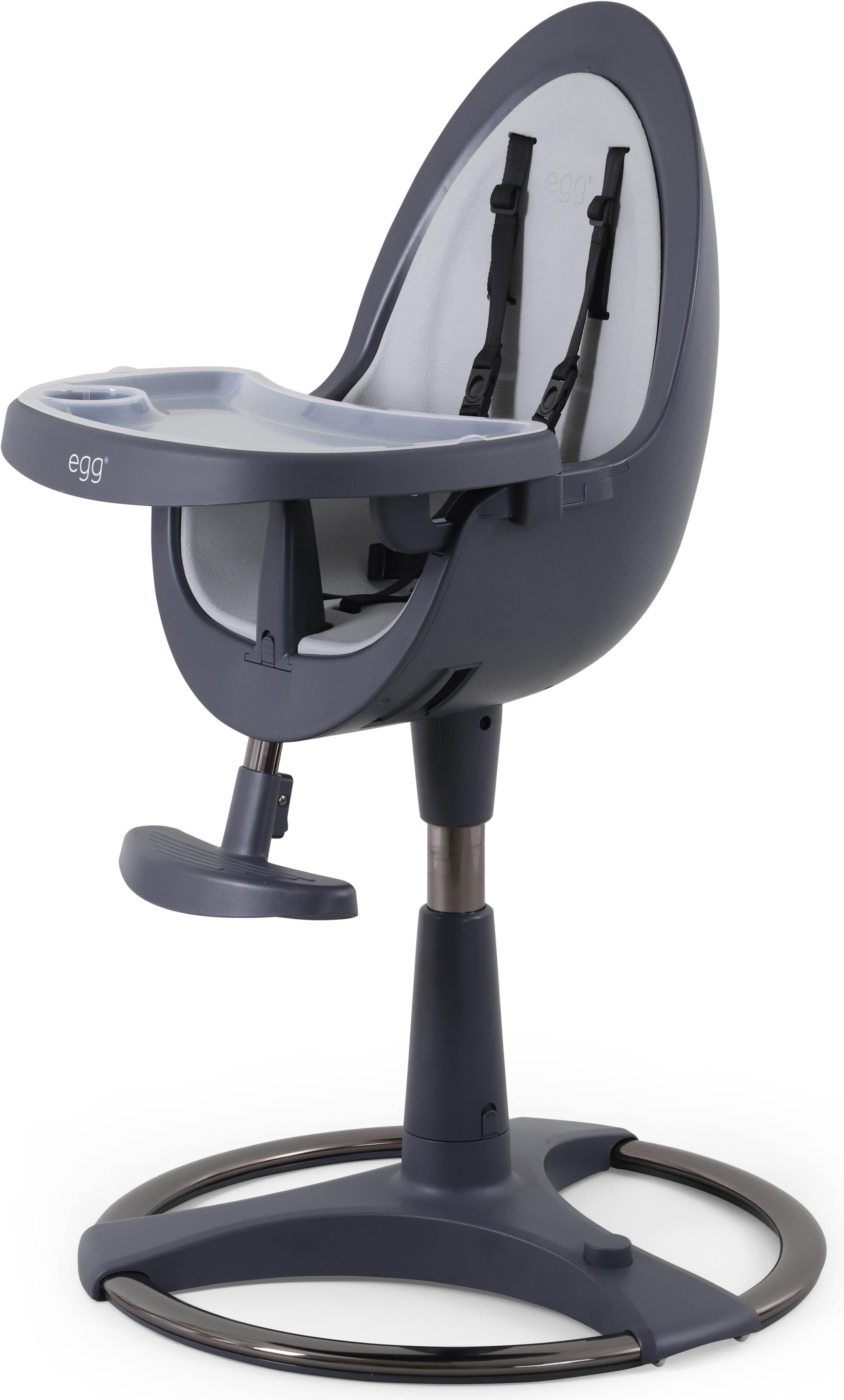 Egg Highchair with Seat Pad - Grey