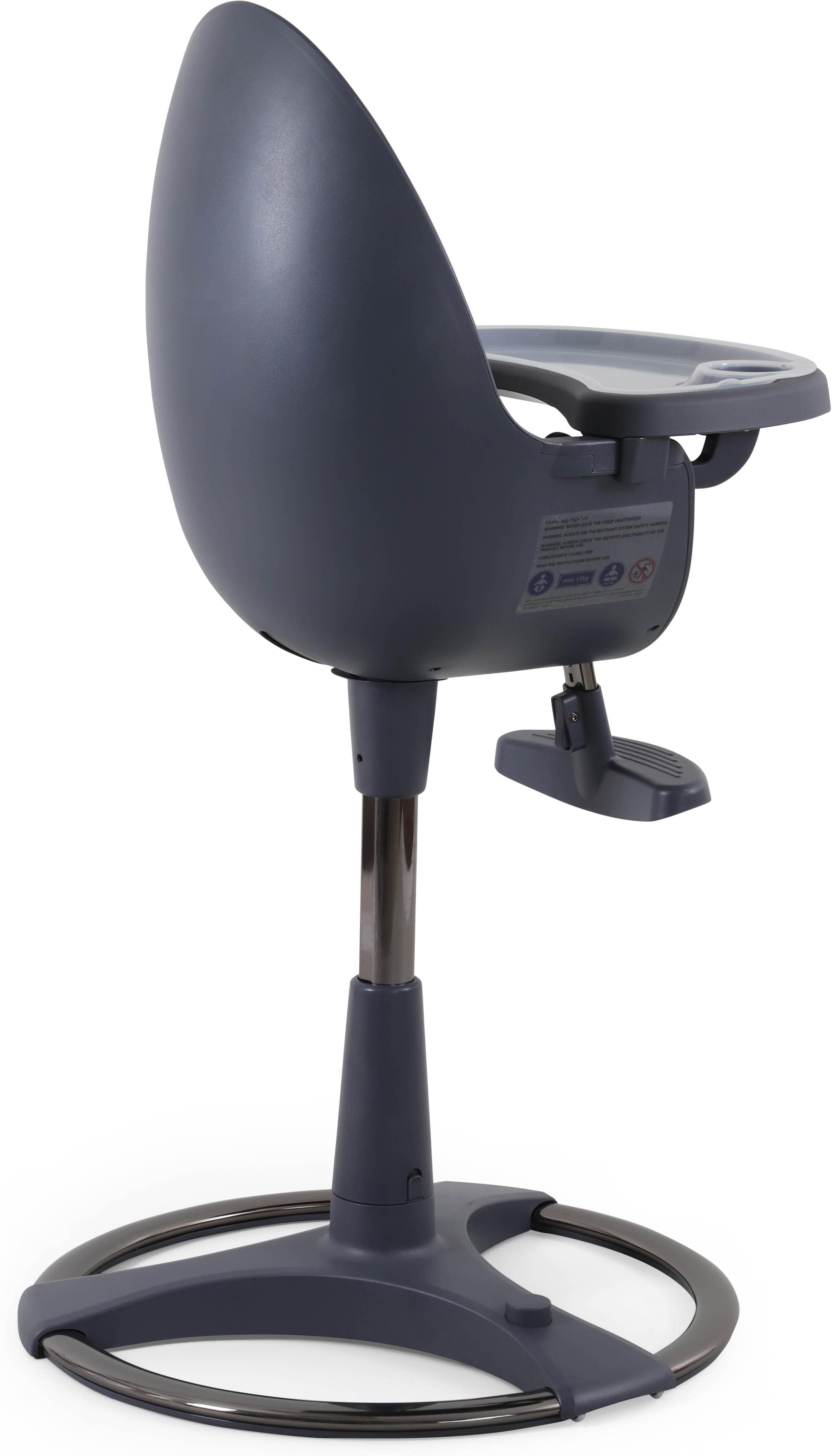 Egg Highchair with Seat Pad - Grey