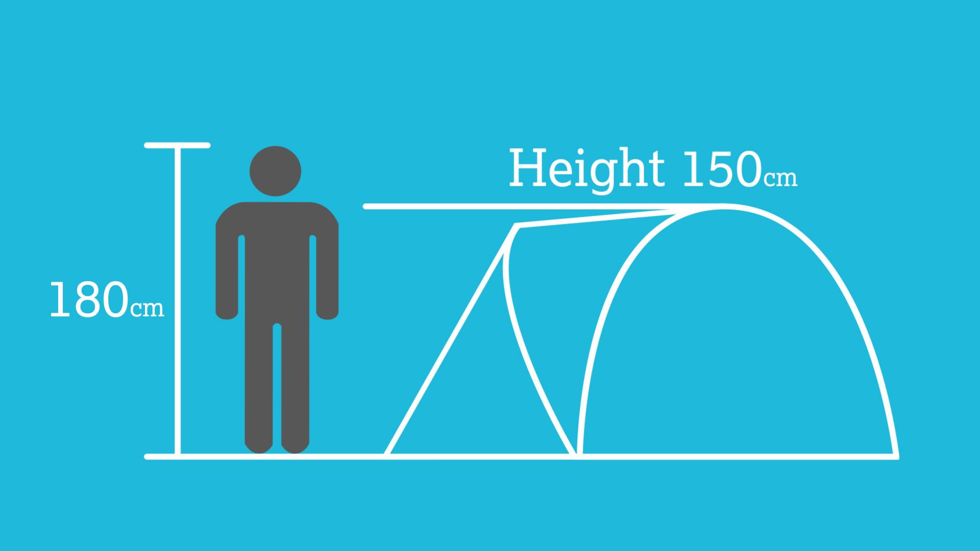 Halfords 4 Person Double Skin Tent