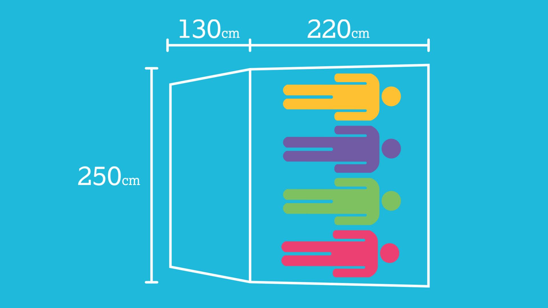 Halfords 4 Person Double Skin Tent