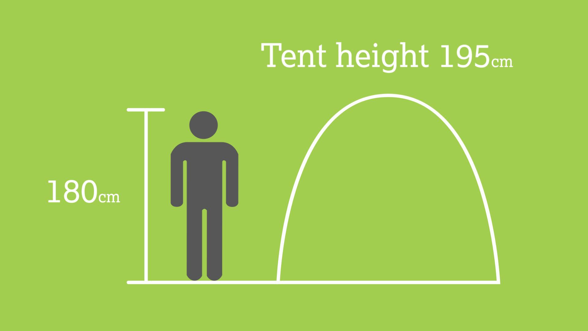 Halfords Premium 6 Person Vis A Vis Tent