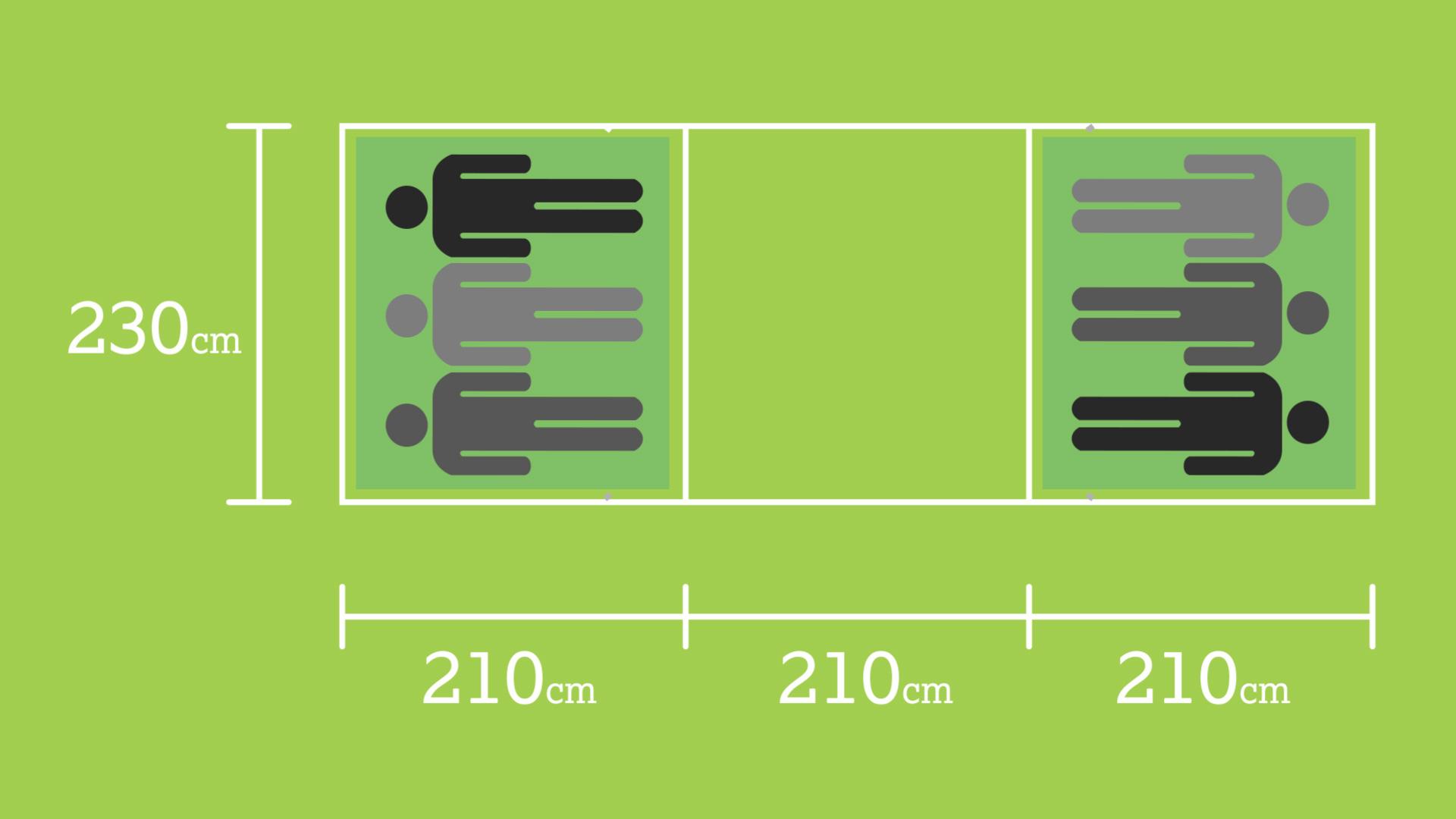 Halfords Premium 6 Person Vis A Vis Tent