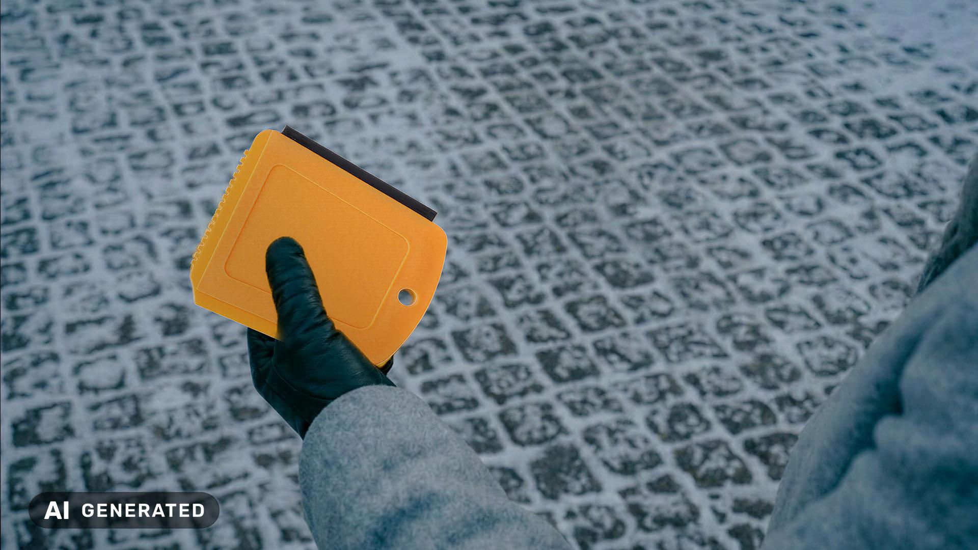 Halfords 3 in 1 Pocket Size Ice Scraper