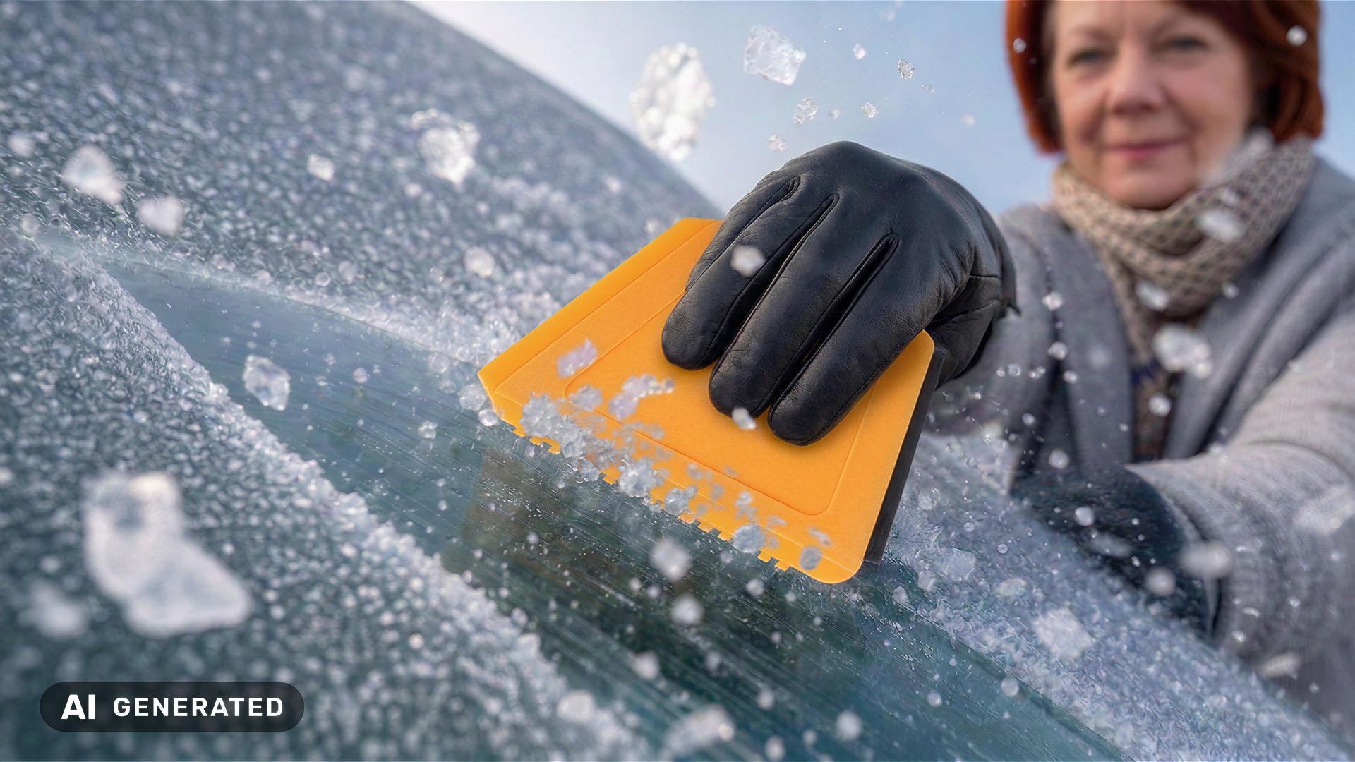 Halfords 3 in 1 Pocket Size Ice Scraper