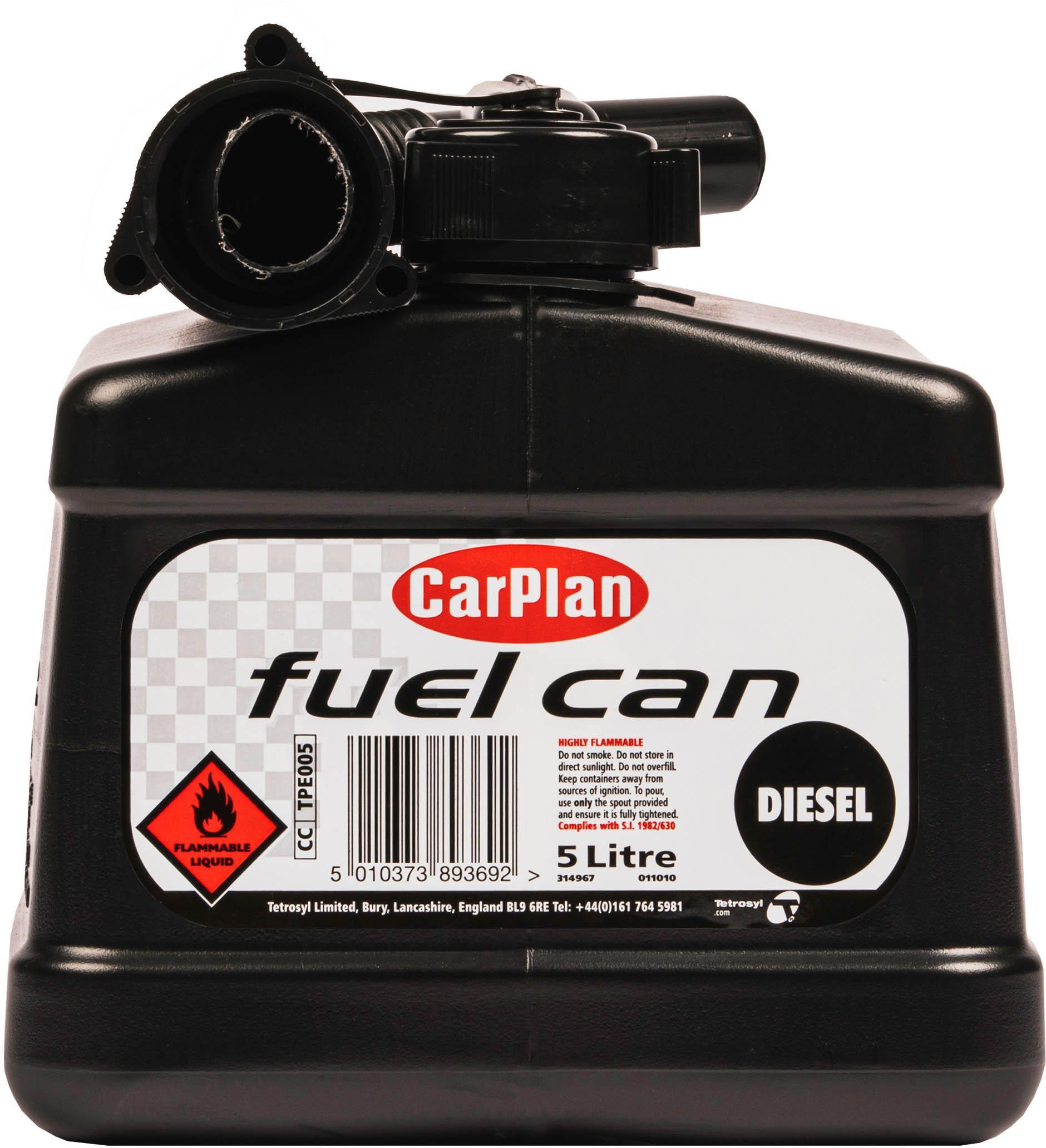 Tetrosyl CarPlan 5L Black Fuel Can