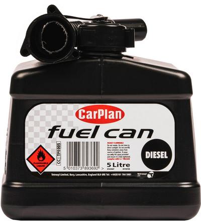 Tetrosyl CarPlan 5L Black Fuel Can