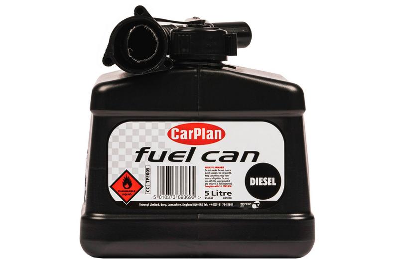Tetrosyl CarPlan 5L Black Fuel Can Tetrosyl CarPlan 5L Black Fuel Can
