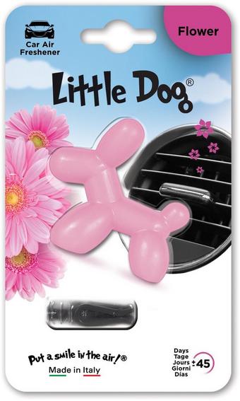 Little Dog Pink Flower Air Freshener