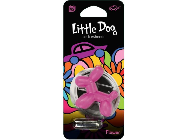 Little Dog Pink Flower Air Freshener