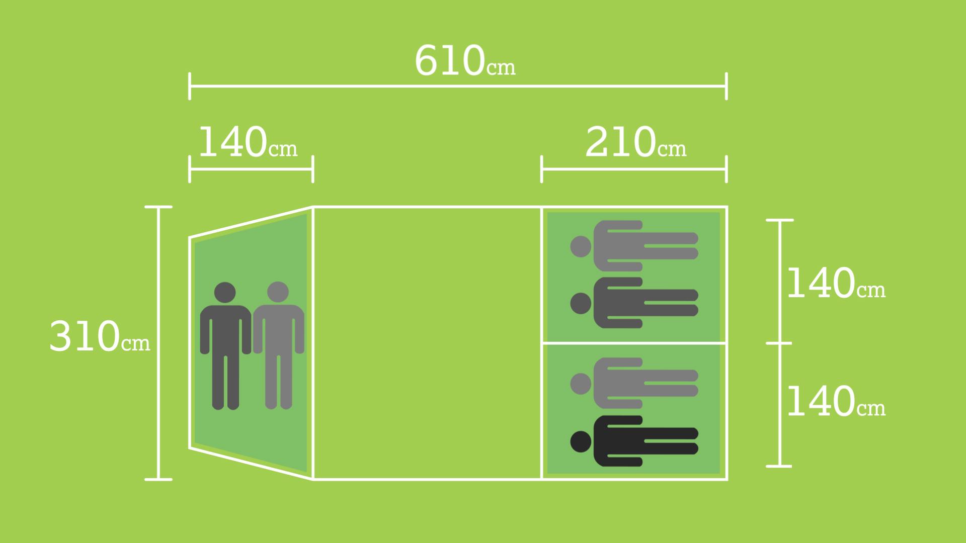 Halfords 6 Person Air Tent