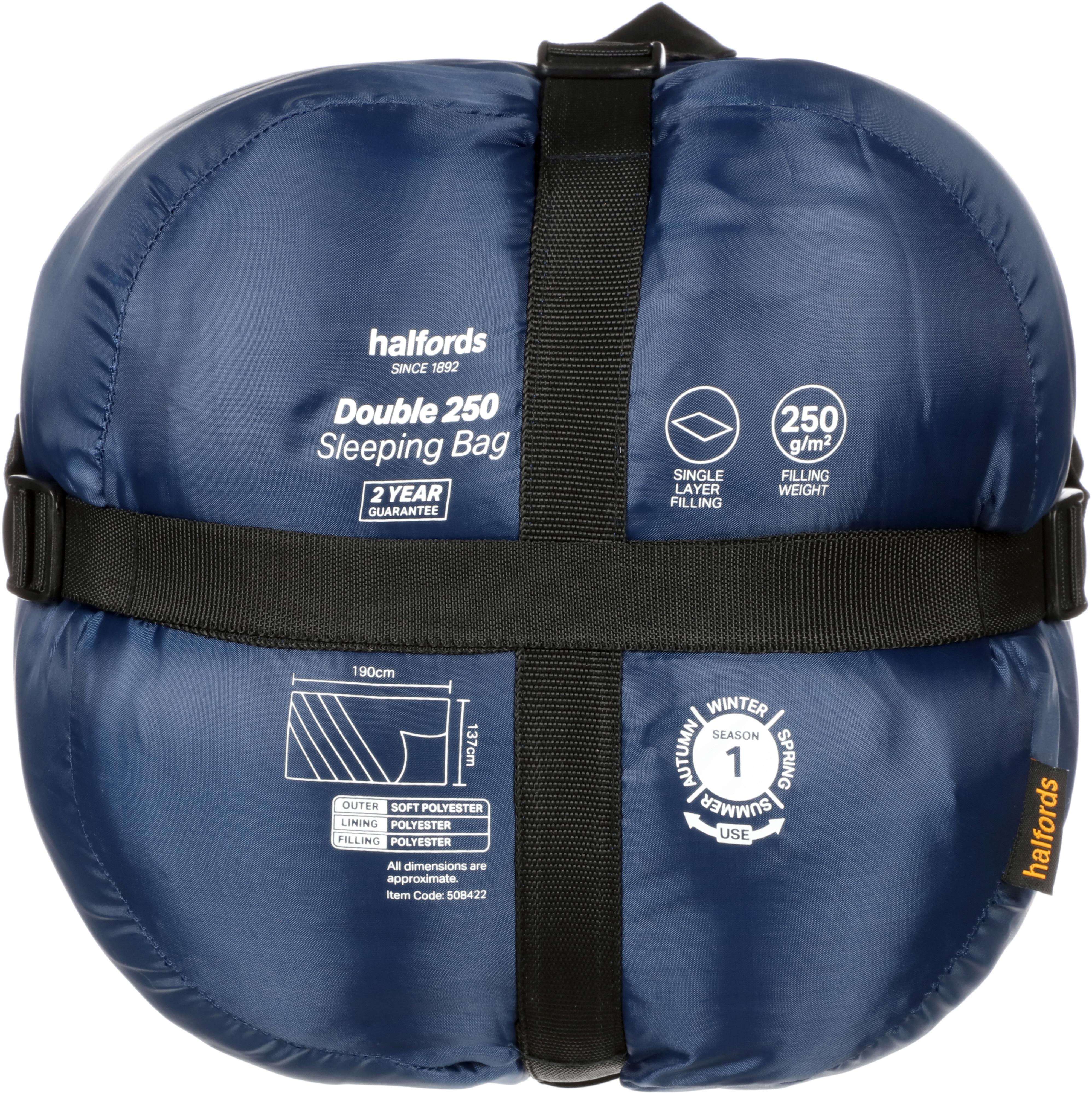 Halfords Double Envelope 250 Sleeping Bag