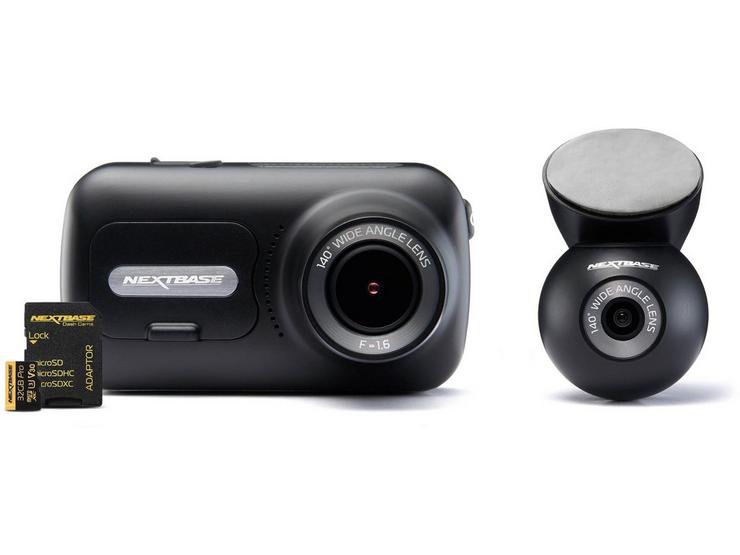 Nextbase 320XR+ Front and Rear Dash Cam Bundle with 32GB SD Card