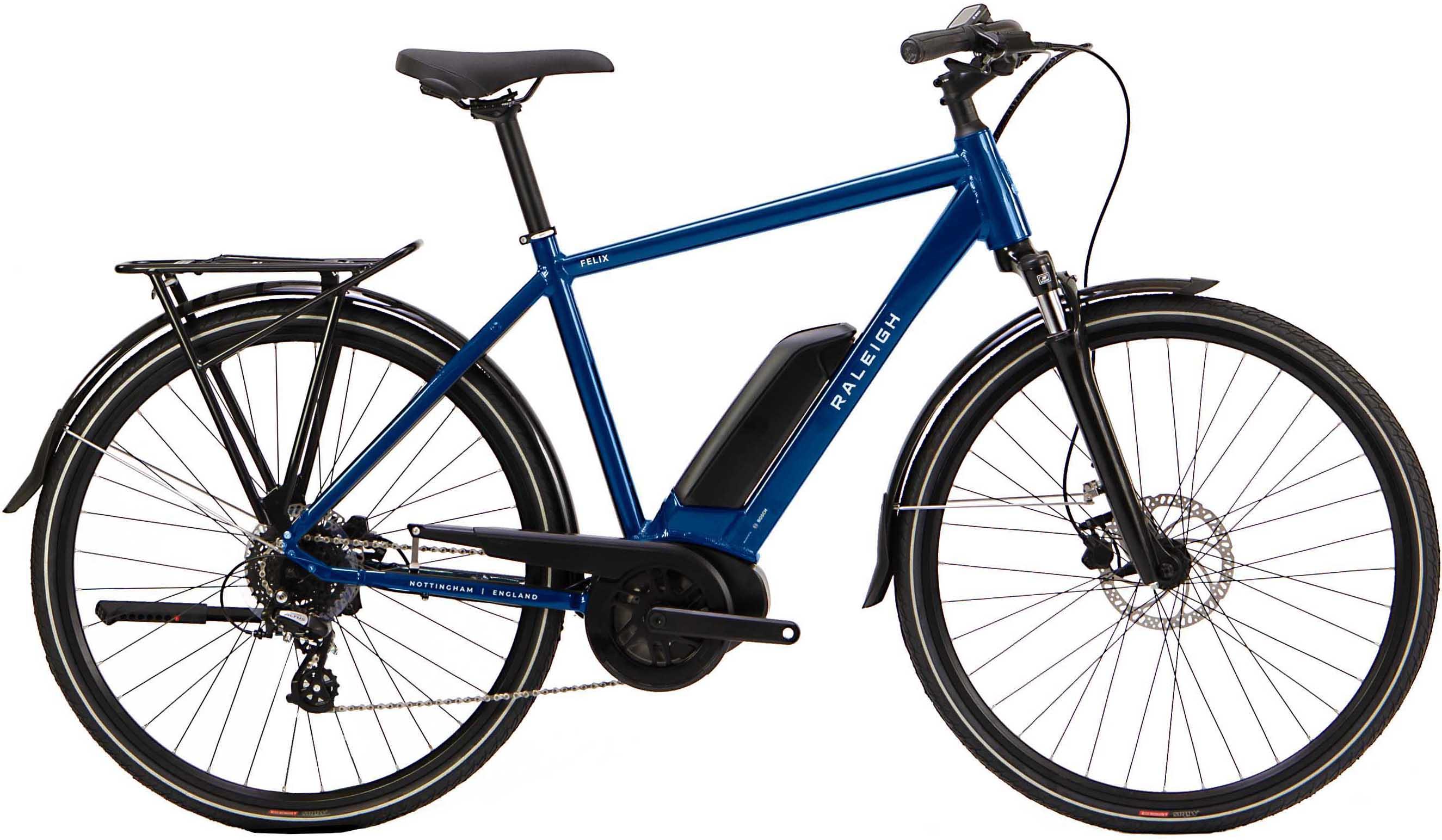 Refurbished Grade A - Raleigh Felix Crossbar Electric Hybrid Bike - M Frame