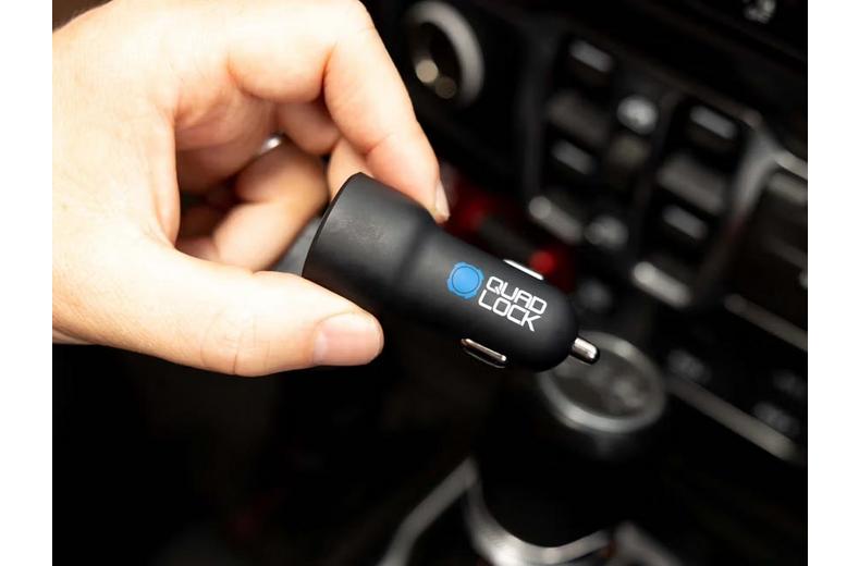 Quad Lock 48W Dual Car Charger - USB-C PD + USB-A QC3.0 Quad Lock 48W Dual Car Charger - USB-C PD + USB-A QC3.0