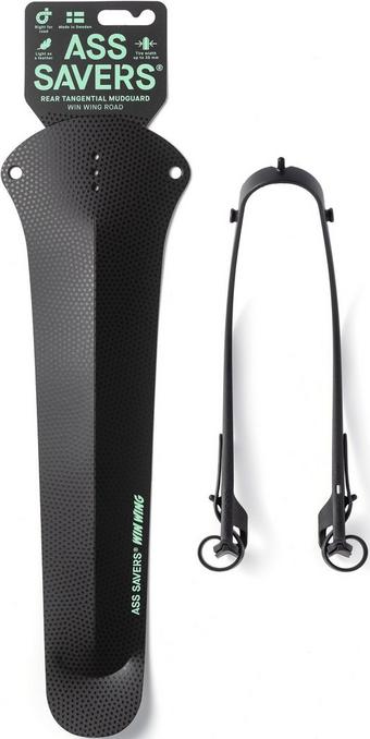 Ass Savers Win Wing 2 Road Rear Mudguard, Black