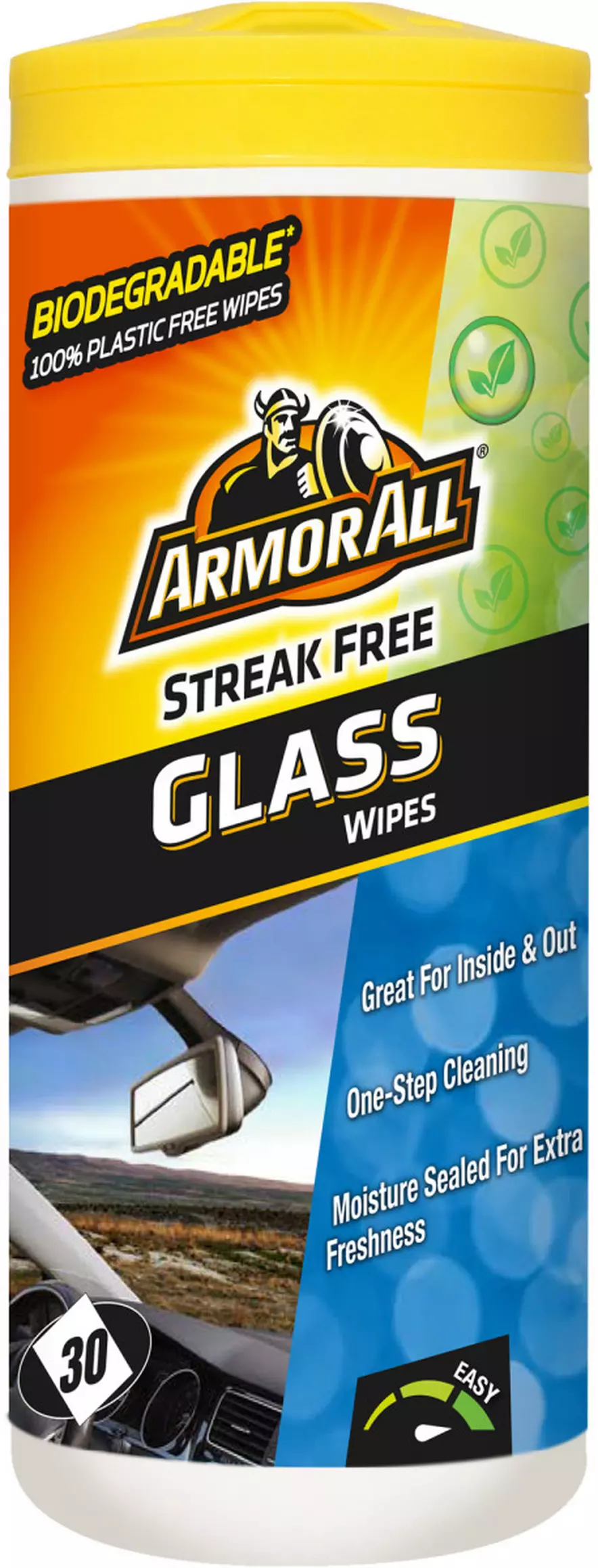  Armor All Car Glass Wipes, Auto Glass Cleaner Wipes