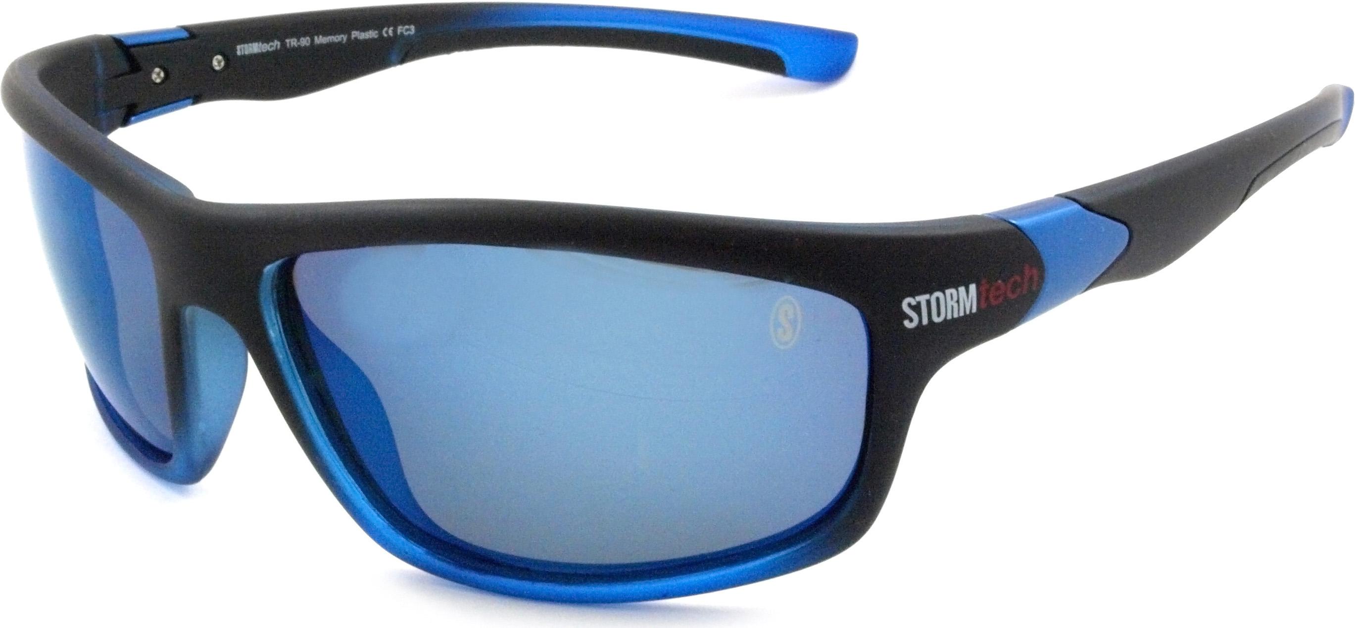 Halfords StormTech Crete Blue Sunglasses - Black | Pricematch, Extra 8% off for BC Members, Free Bike Health Check, Cycle2Work Scheme & 0% APR Finance.