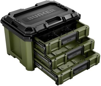 BUNKER Load-Up Stacking 3 Drawer Tool Box 570mm