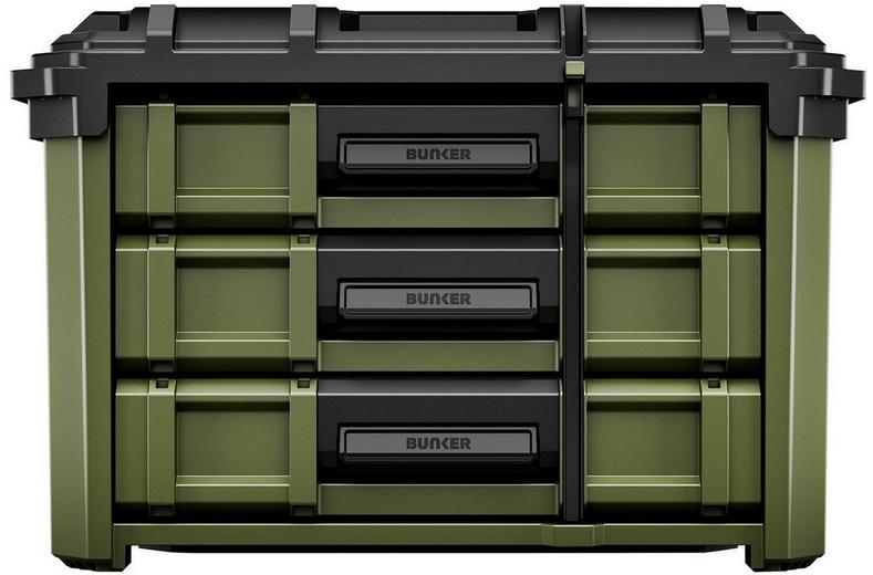BUNKER Load-Up Stacking 3 Drawer Tool Box 570mm BUNKER Load-Up Stacking 3 Drawer Tool Box 570mm