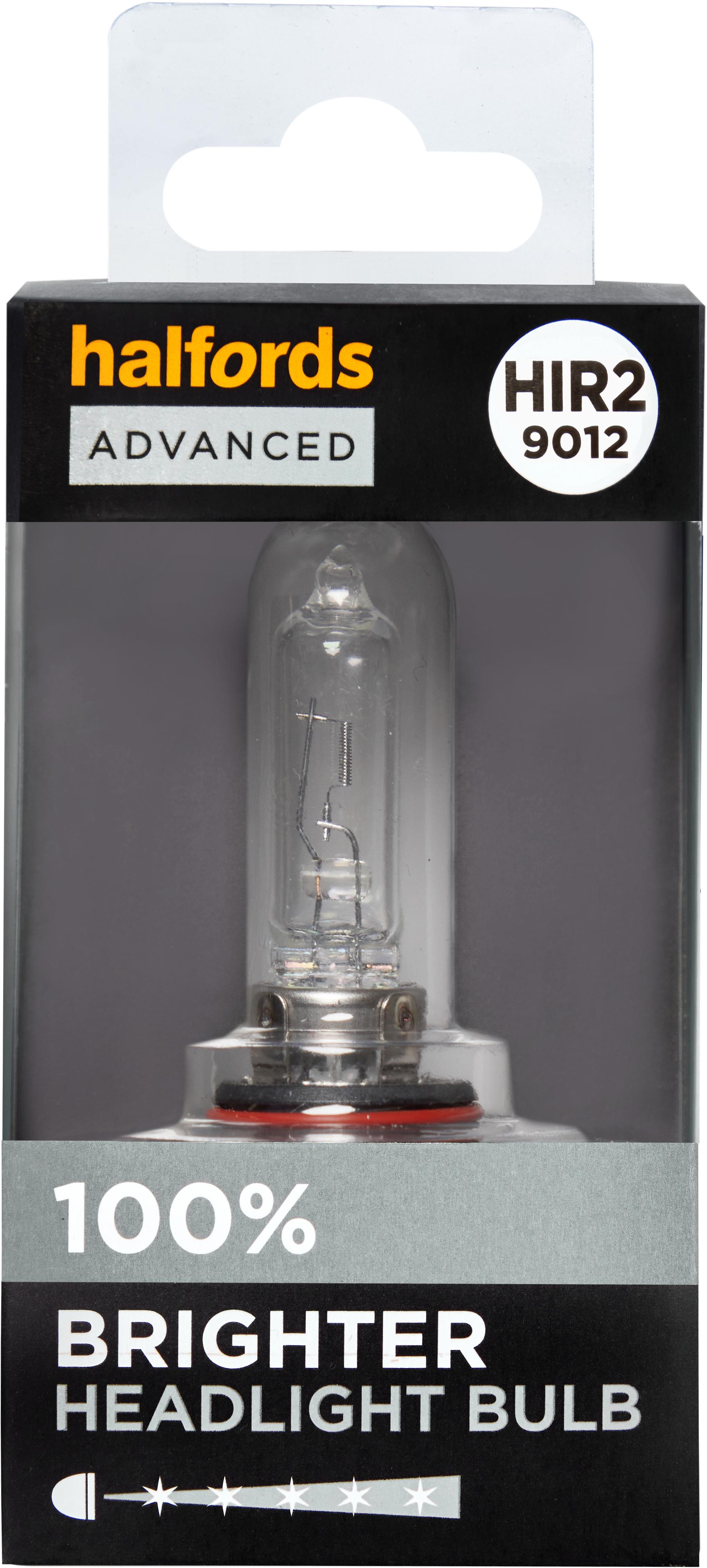 Halfords Advanced +100% Brighter Hir2 9012 Headlight Bulb