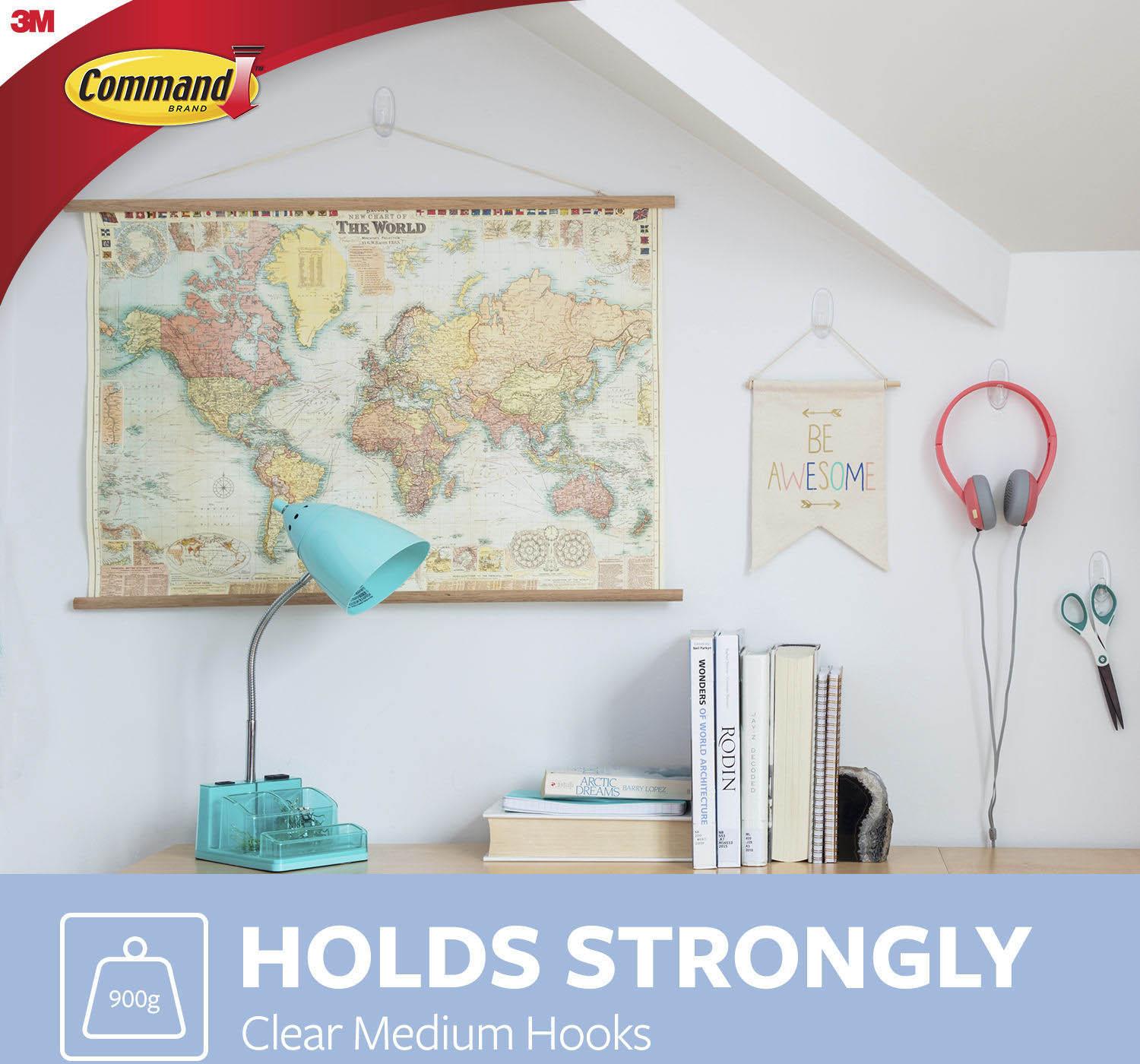 Command™ Medium Hook - Clear
