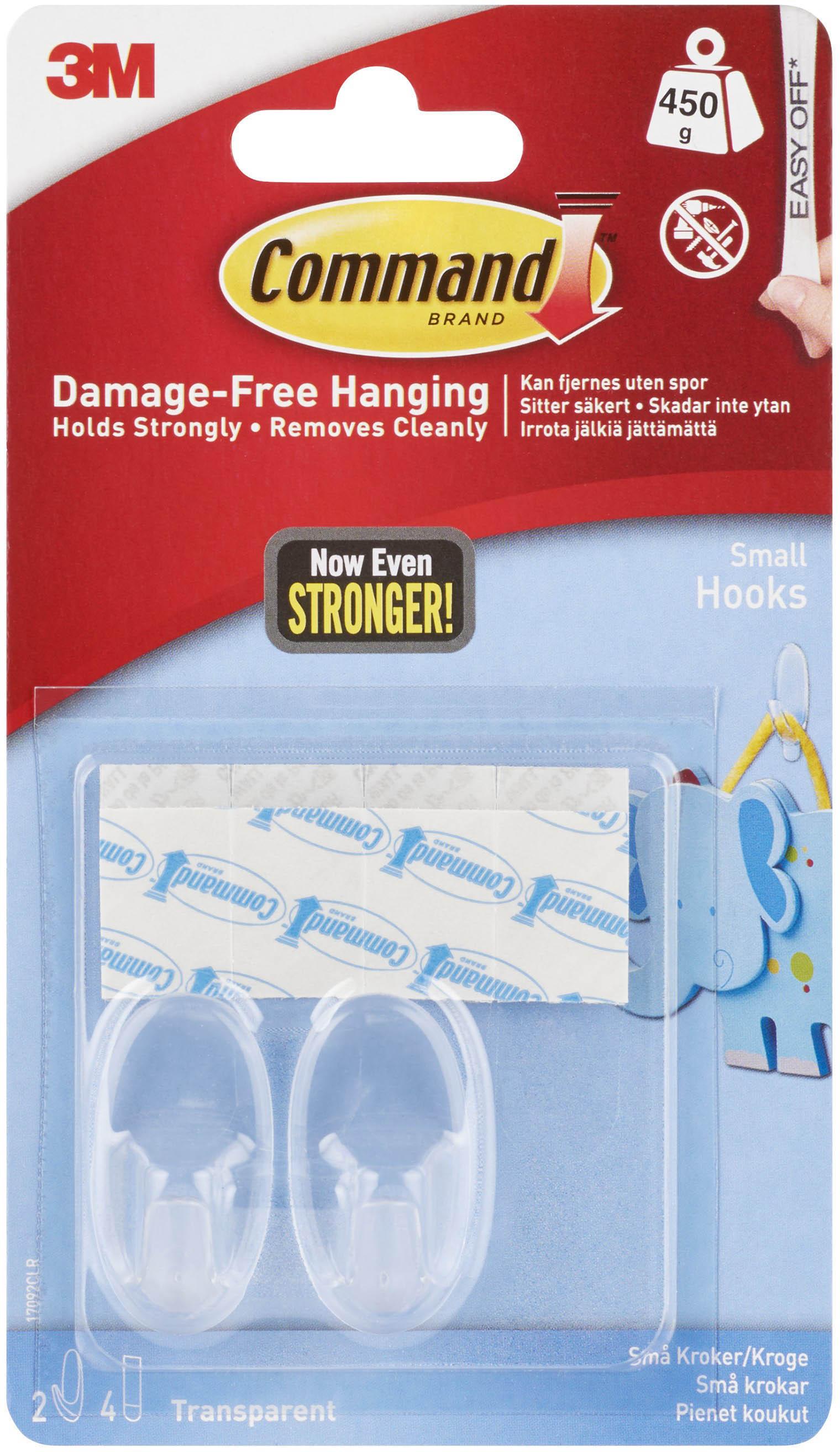 Command™ Small Hook - Clear
