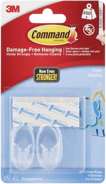 Command™ Small Hook - Clear