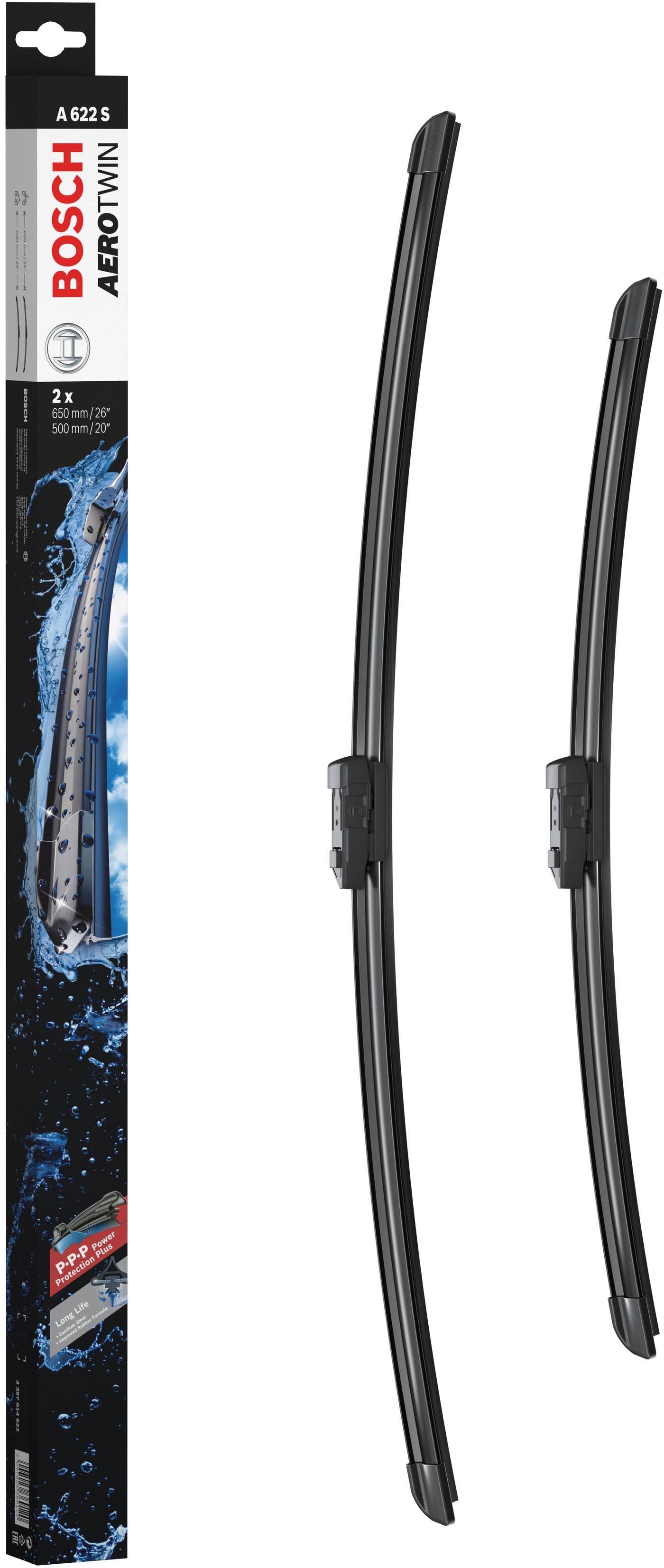 Bosch A622S Wiper Blades Aerotwin - Front Pair