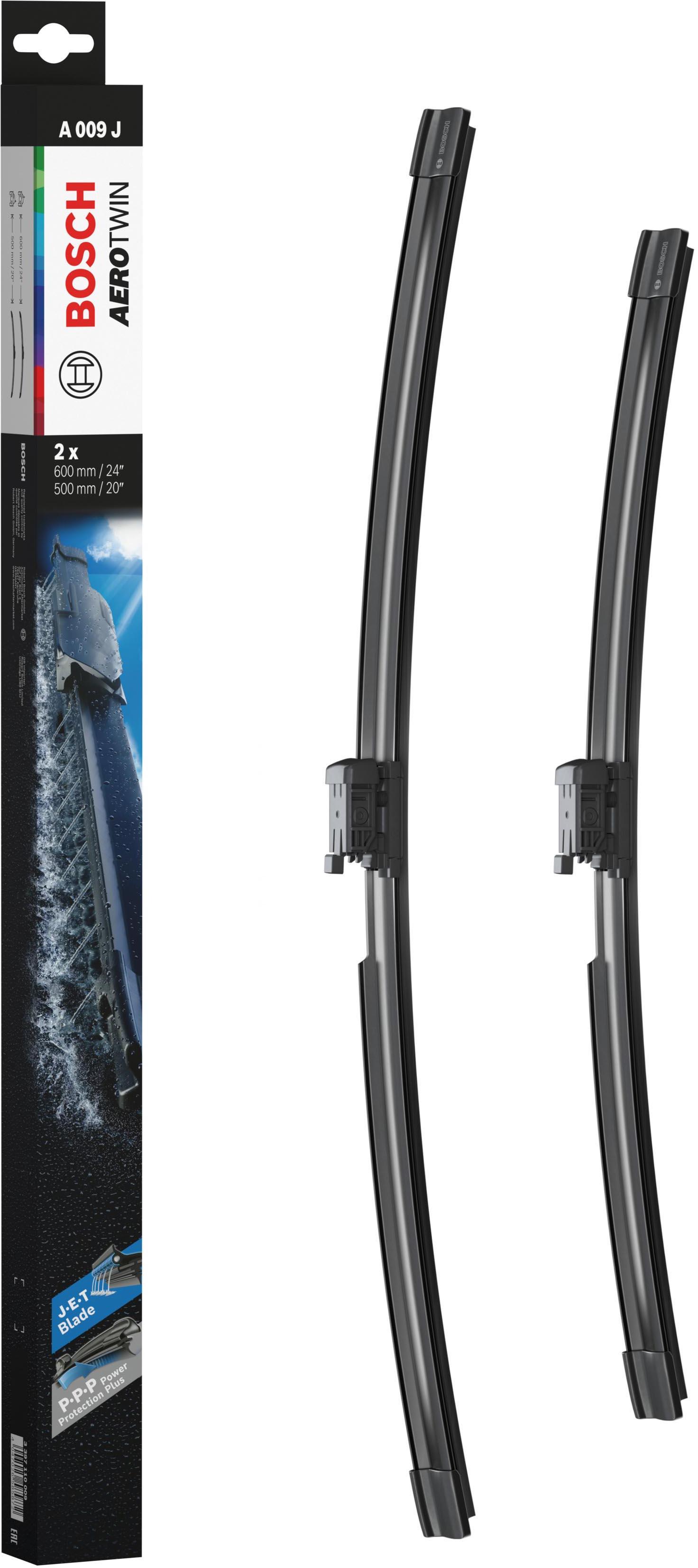 Bosch A009J Wiper Blades Aerotwin - Front Pair
