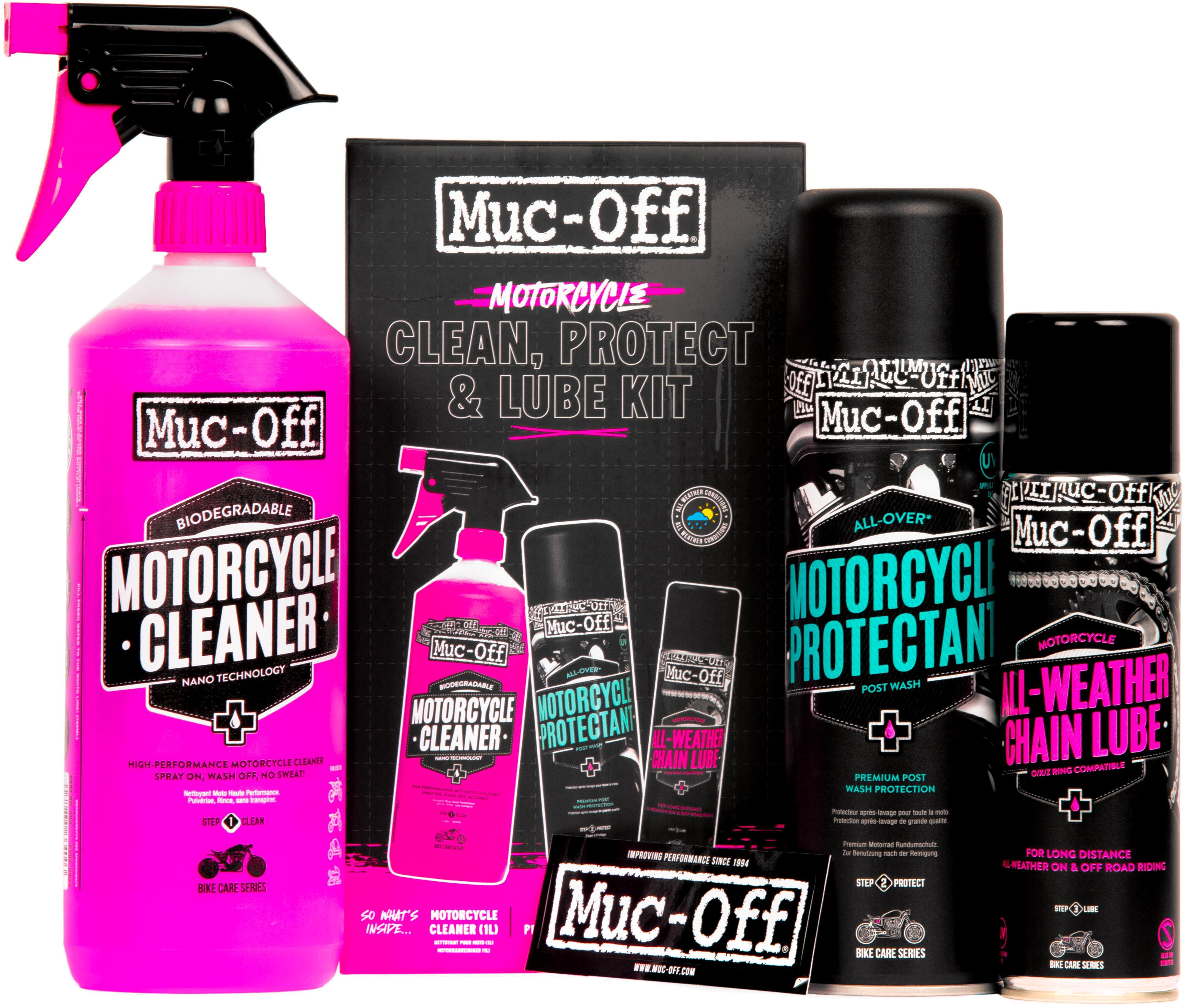 Muc-Off Motorcycle Clean Protect Lube Kit