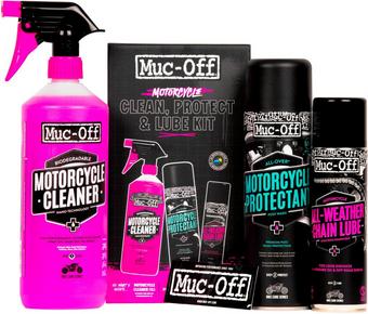Muc-Off Motorcycle Clean Protect Lube Kit