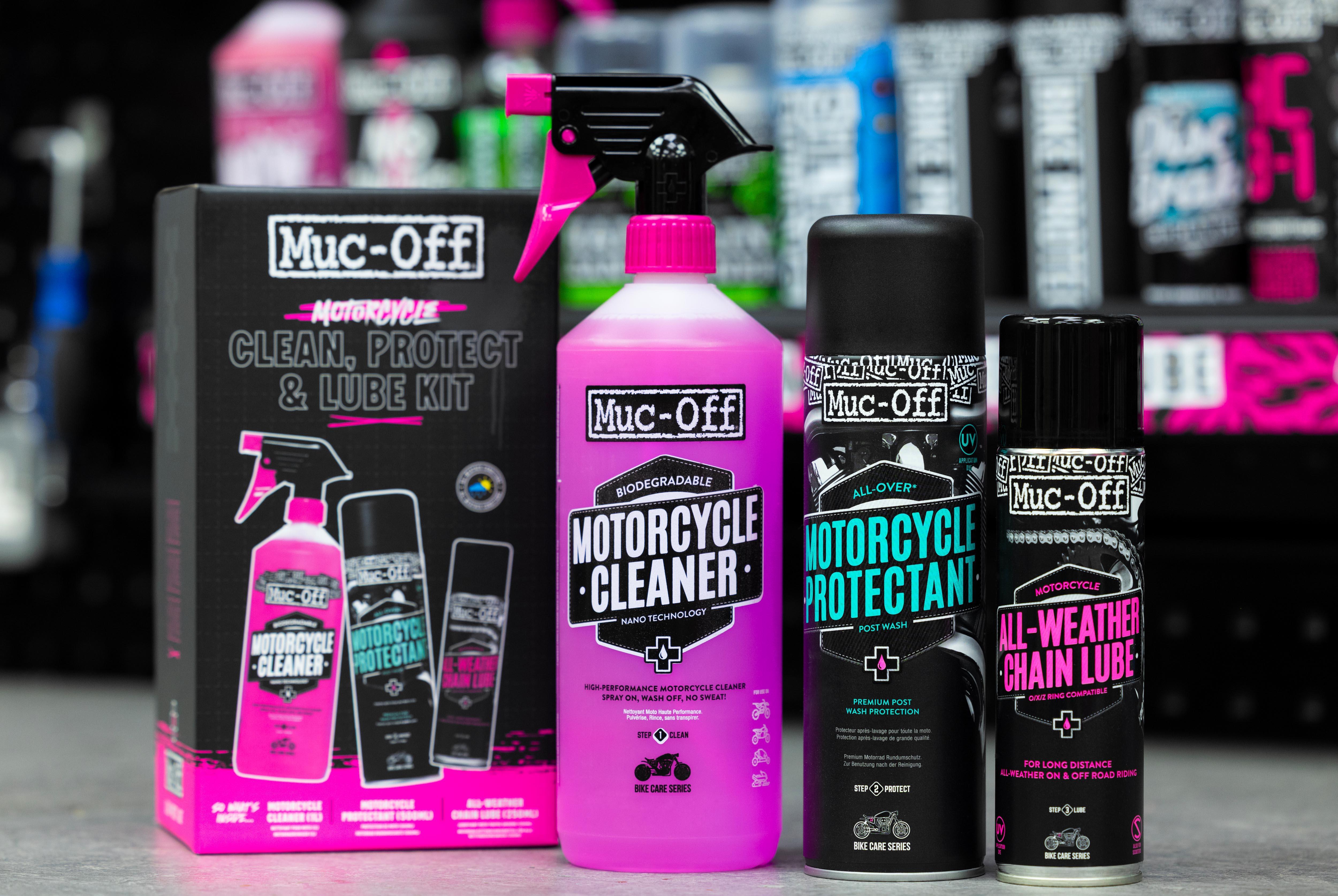 Muc-Off Motorcycle Clean Protect Lube Kit