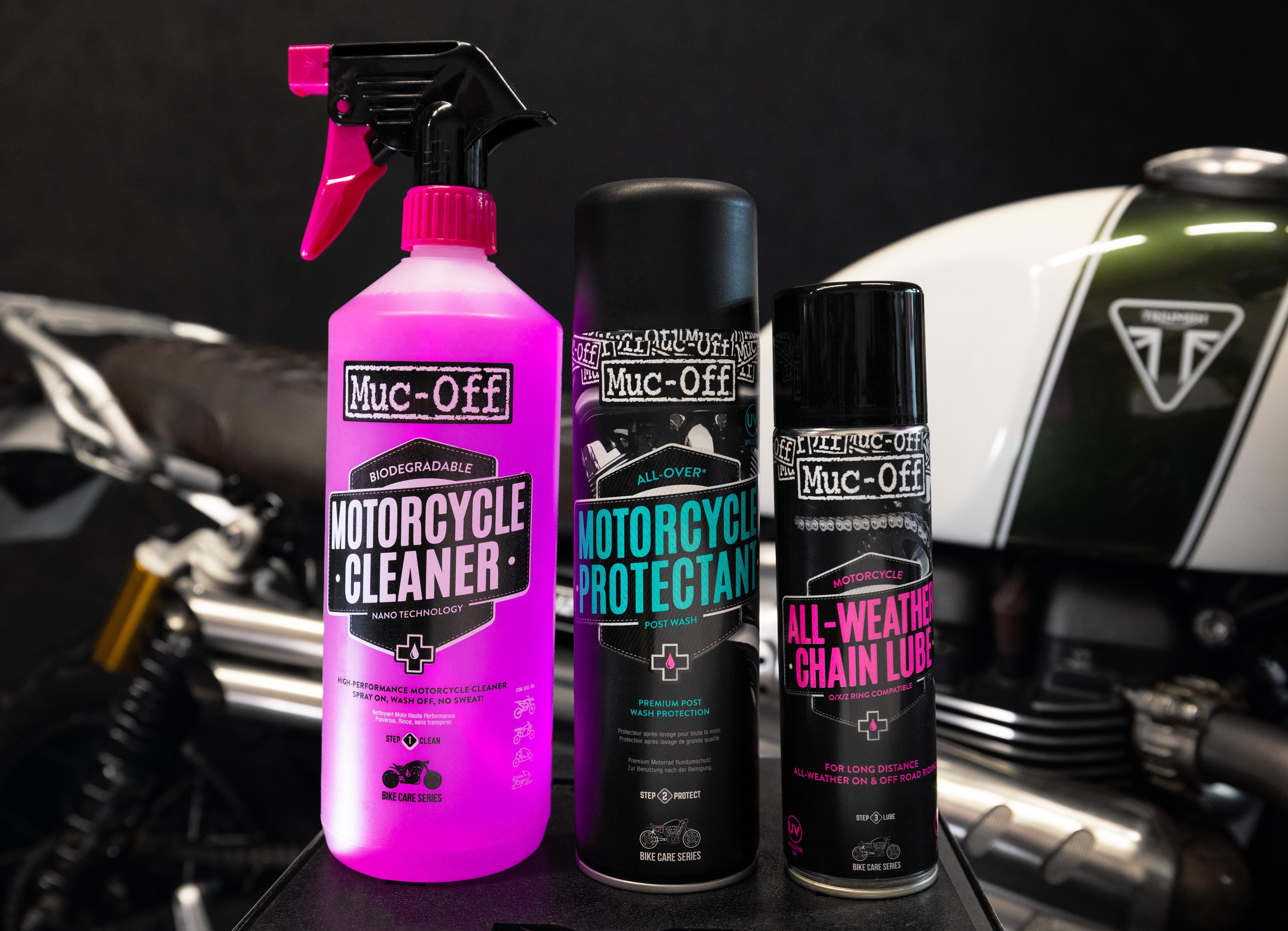 Muc-Off Motorcycle Clean Protect Lube Kit