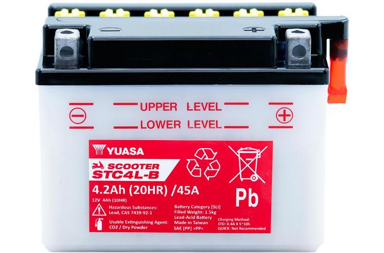 Yuasa STC4L-B 12V Scooter Battery Yuasa STC4L-B 12V Scooter Battery