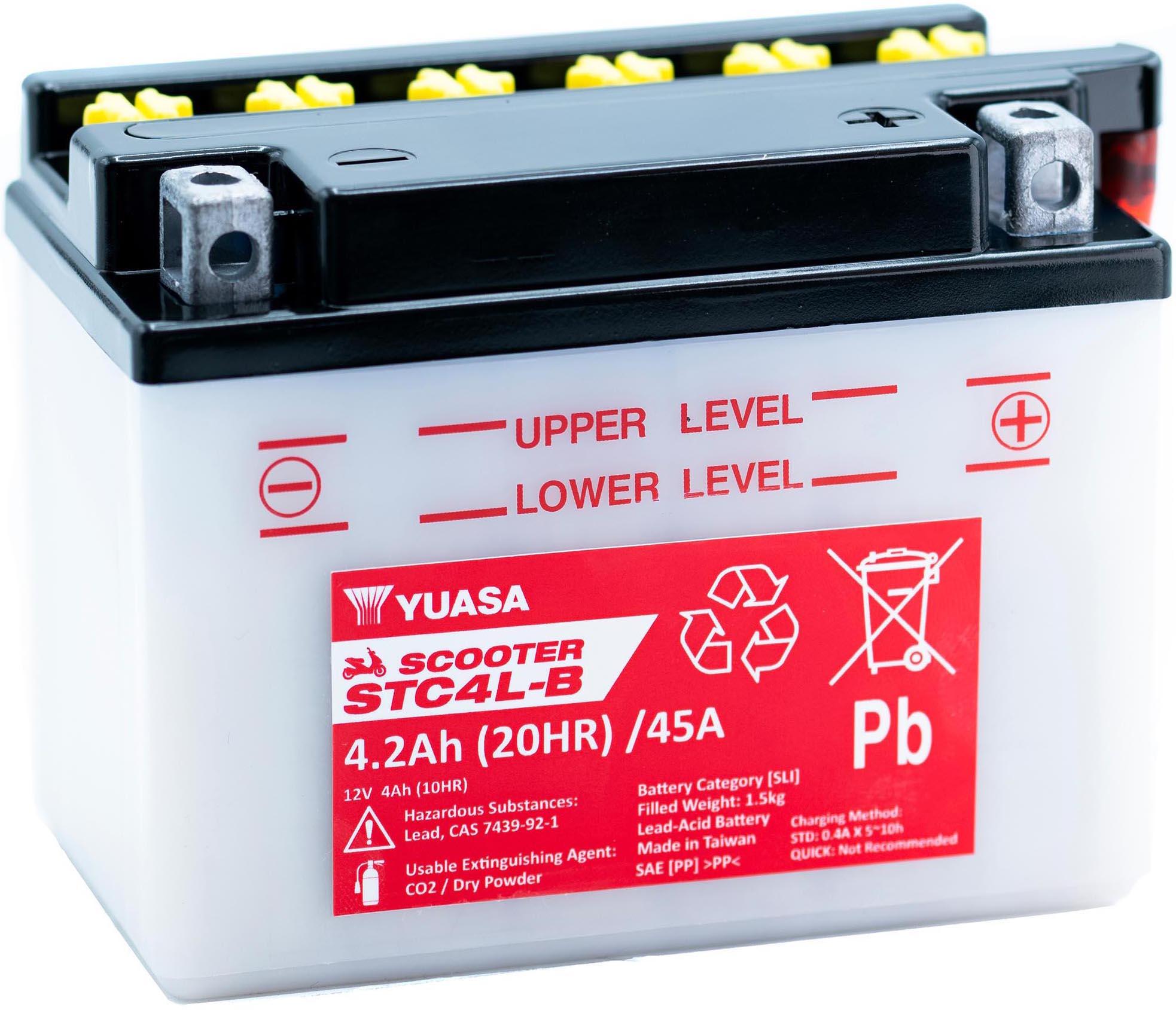 Yuasa STC4L-B 12V Scooter Battery